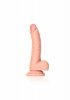 Curved Realistic Dildo  Balls  Suction Cup - 7/ 18 cm